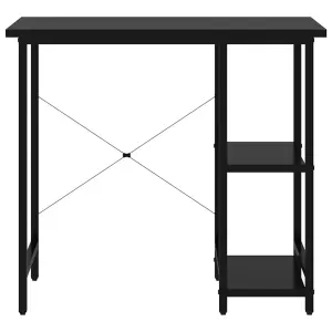 Berkfield Computer Desk Black 80x40x72 cm MDF and Metal