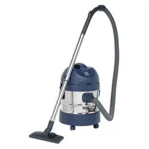 Sealey Vacuum Cleaner Industrial Wet & Dry 20L 1250W/110V Stainless Drum PC200SD110V