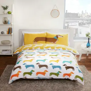 Adilet Cotton Blend Wildlife Duvet Cover Set with Pillowcases Single - 1 Standard Pillowcase