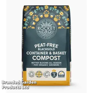 RocketGro Peat-Free BlackGold Container & Basket Compost 40 Litre x 1 Unit