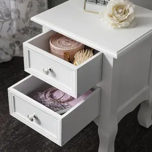 Adira 2 Drawer Bedside Table (Set of 2)