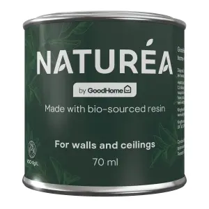 GoodHome Naturéa Jet Black Velvet matt Wall paint, 70ml