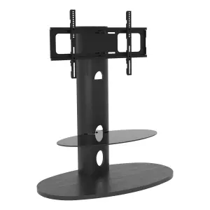 AVF Affinity Chepstow 93cm Oval Pedestal TV Stand - Black