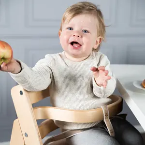 High Chair Sit Up 3, Various Colours Natural Wood