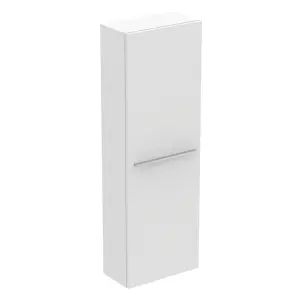 Ideal Standard i.life S Tall Matt White Single Wall-mounted Bathroom Cabinet (H)120cm (W)40cm