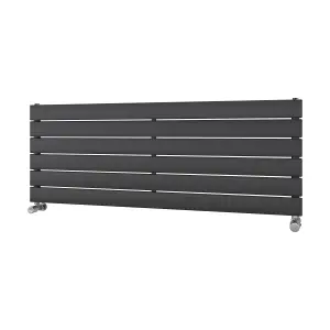 Ximax Vertirad HWH1195600A Anthracite Gas Horizontal Designer panel Radiator, (W)1200mm x (H)445mm