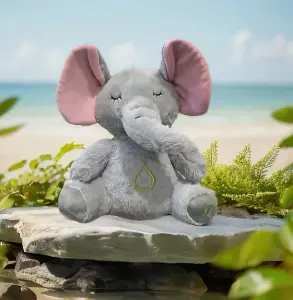 Elephant Cartoon Breathing Plush Toy To Sleep With