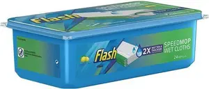 24 Pack Flash Speed Mop Hygiene Mop Refill Wet Cloths Refills, Lemon, Wild Orchid