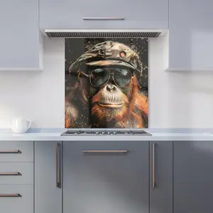 Cool Orangutan Kitchen Splashback