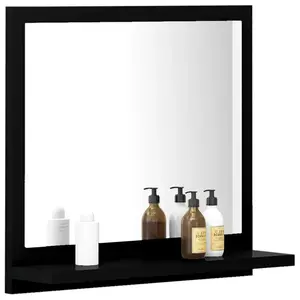 Dorlene Framed Wall Mounted Bathroom Mirror Black / 40 cm