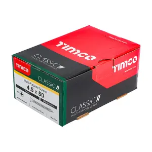 TIMCO Classic Multi-Purpose Countersunk Gold Woodscrews - 4.5 x 50 (200pcs)