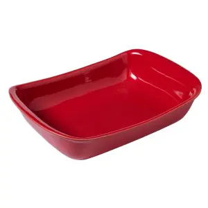 Pyrex Supreme Rectangular Roaster 26cm Red