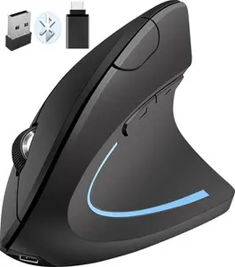 Ergonomic Mouse Wireless Bluetooth Rechargeable Vertical Wireless Mouse Ghz USB