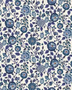 Cath Kidston Strawberry Gardens Glass Splashback - Blue (600x750mm)