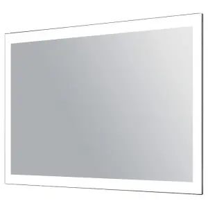 Enigma LED Illuminated Bathroom Mirror with Demister (H)650mm (W)800mm