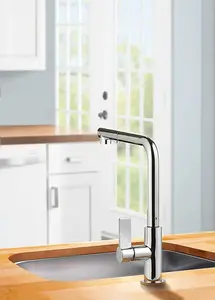 Clearwater Auriga Pull Out Kitchen Tap Chrome - CW00214CP