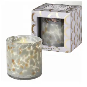 Cashmere & Silk Scented Glass Soy Wax Candle