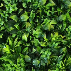 True Products Premium Artificial Green Plant Living Wall Panel 50cm x 50cm - Green Fern