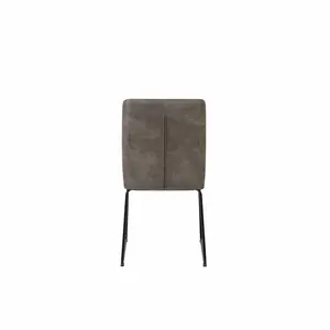 Davina Upholstered Dining Chair (Set of 2) Dark Brown