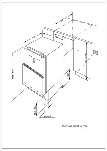 BUFZUK Integrated Manual defrost Freezer - Gloss white