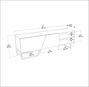 Decorotika Denasse TV Stand TV Unit for TVs up to 60 inch