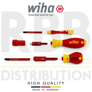 Wiha SlimBits Screwdriver Mixed 32pcs Multi functional Bag VDE Electrician 43465