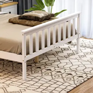 Vida Designs Milan Bed Frame White / Double (4'6)