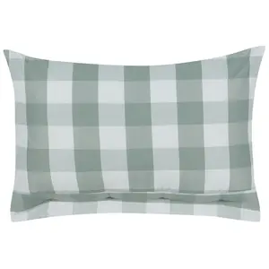 Throw Cushion TAMNINE 40 x 60 cm Checked Mint Green