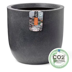 Capi Egg Planter Waste Smooth 35x34 cm Grey