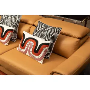 Bosie Ozella Curve Pattern Rectangular Cushion