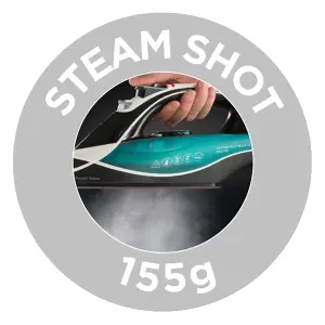 Russell Hobbs Supreme Steam Traditional Iron 23260, 2600 W - Teal/Black