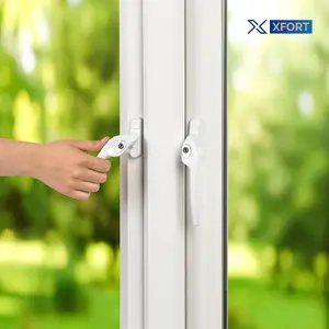 XFORT Cranked Right Window Handle Installation Kit in White