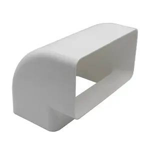 Kair 90 Degree Vertical Elbow Bend 180mm x 90mm - 7 x 4 inch Rectangular Plastic Ducting Adaptor