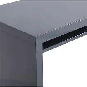 Sydney High Gloss Rotating Home And Office Laptop Desk in Grey