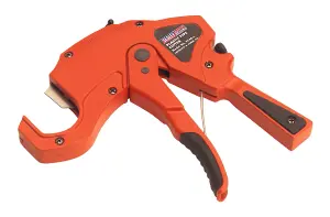 Sealey Plastic Pipe Cutter With Textured Grip 6-42mm Capacity OD - Red PC40