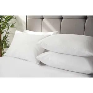 Belledorm Percale Housewife Pillowcase (Pack of 4) White (51cm x 76cm)