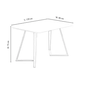 Eden Dallas Dining Table Chairs Set of 4, an Oak Dining Table & 4 Grey Plastic Chairs w/ Arms, leather Cushions, Dining Set