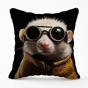 Realistic Doormouse Outdoor Cushion 45cm x 45cm