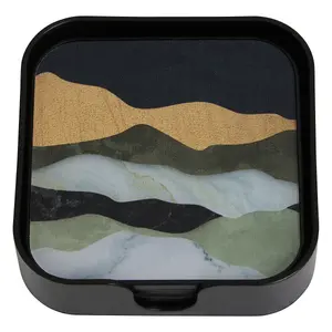 Interiors by Premier Celina Set Of Four Square Coasters