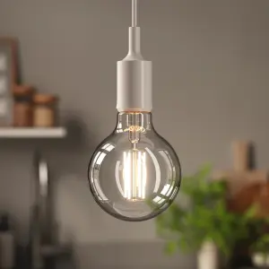 Diall G95 B22 3.4W 470lm Clear Globe Warm white LED Filament Light bulb