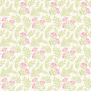 Hoopla Walls Petite Posy Rose & Apple Smooth Matt Wallpaper