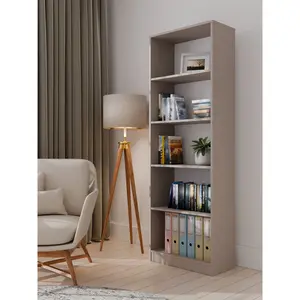 Albee Bookcase Clay / (5 Shelves) 182cm H x 60cm W x 32cm D