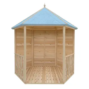 Gazebo 8x7ft with T&G roof and slatted floor