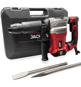 Lumberjack SDS Max Demolition Hammer 1300W 18J 230V Includes Chisels & Storage Case