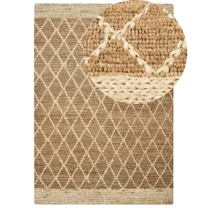 Jute Area Rug 160 x 230 cm Beige ZORAVA