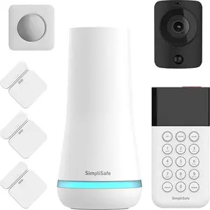 Simplisafe Home Security System | 7 Piece Home Security Camera & Alarm System With Entry & Motion Sensor - Optional Monitoring Subscription -