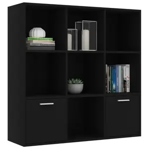 Arundhati Bookcase Black / 98cm H x 98cm W x 30cm D