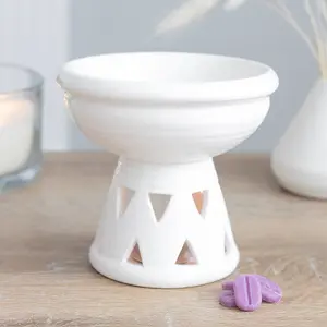 Deep Bowl Oil Burner - Off White