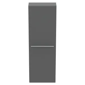 Ideal Standard i.life S Tall Matt Quartz grey Single Wall-mounted Bathroom Cabinet (H)120cm (W)40cm