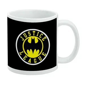 Batman Justice League Mug White/Black/Yellow (One Size)